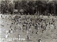La "Plage des baigneurs" très fréquentée entre 1920 et 1950.